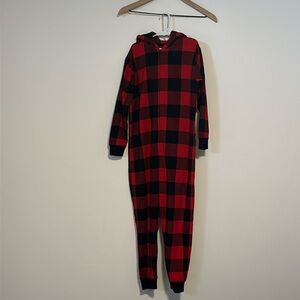 Gap kids hooded fleece pajamas. Size 8.